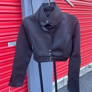 Black button jacket